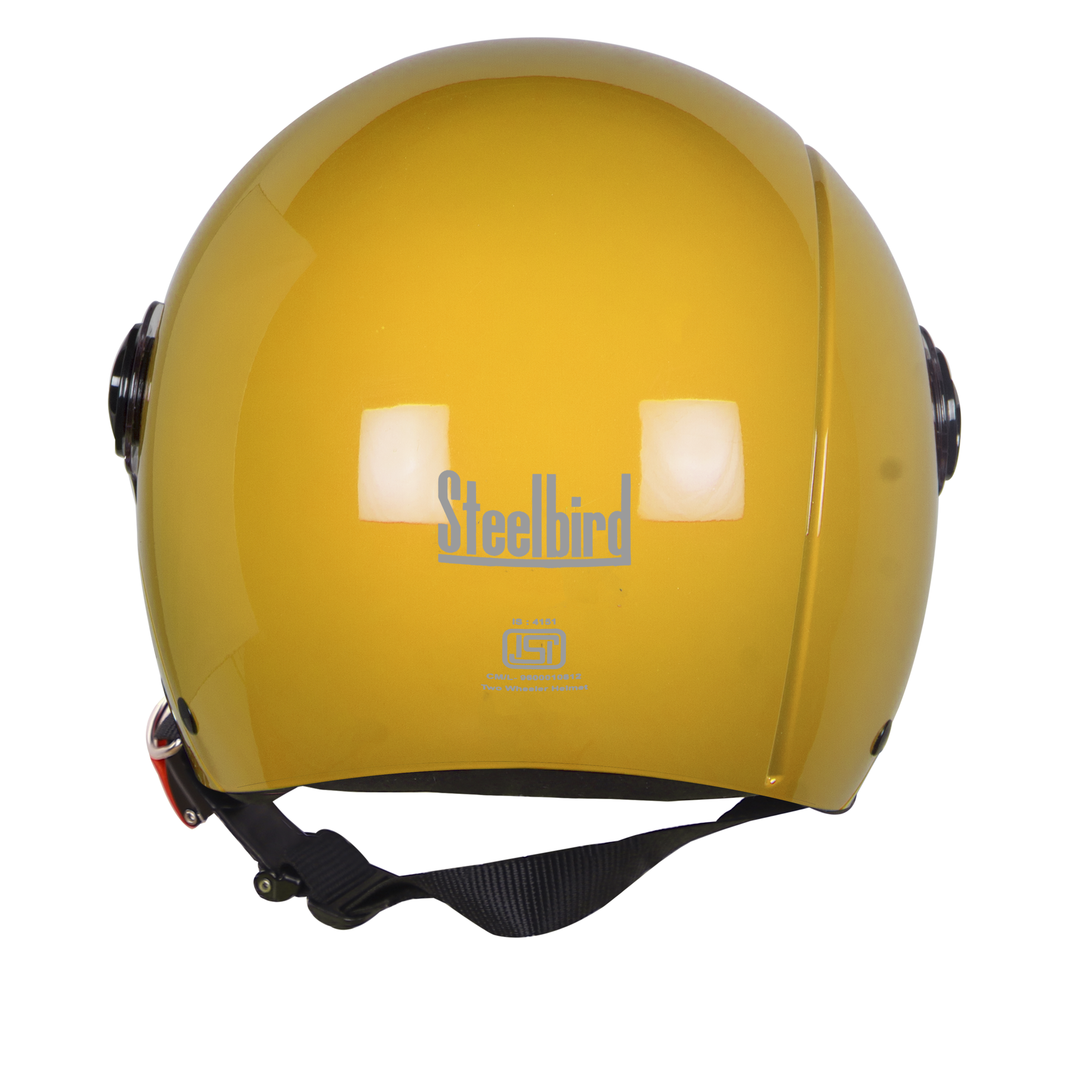 SBH-16 REX GLOSSY YELLOW (FITTED WITH CLEAR VISOR AND SMOKE VISOR ONLY FOR ILLUSTRATION PURPOSE)